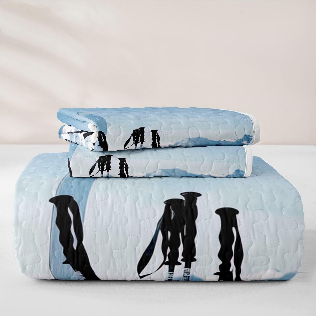 Homewish Ski 220x240cm Steppdecke