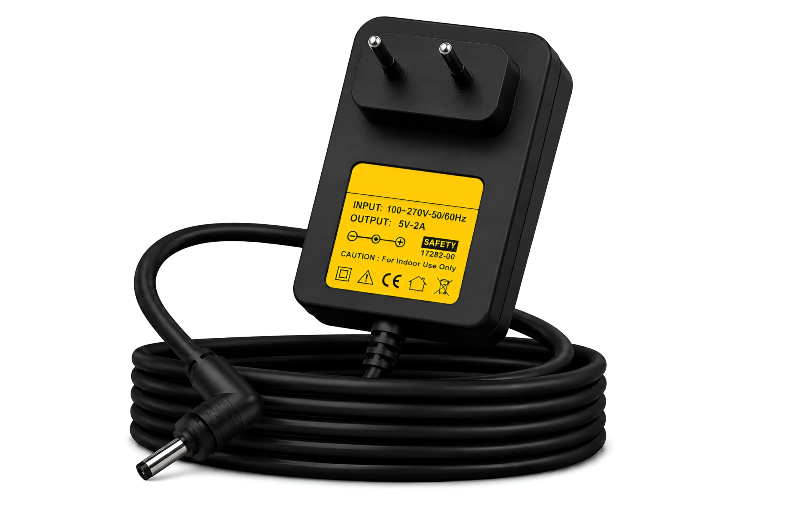 Upix 5V 2A Power Adapter with [Slim PIN] Supply AC Input 100-240 V Set Top Charging or Powering USB Devices, Microcontrollers,Computers, LED Light Strips, DTH Box, Modem Electronic Gadgets.-image-48