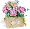 TinyWiz Flower Bouquet Building Kit - Bonsai Rose Flower Basket, Building Blocks Set Plant Classic Collection, Creative Gift for Mothers Day - 1277pcs
