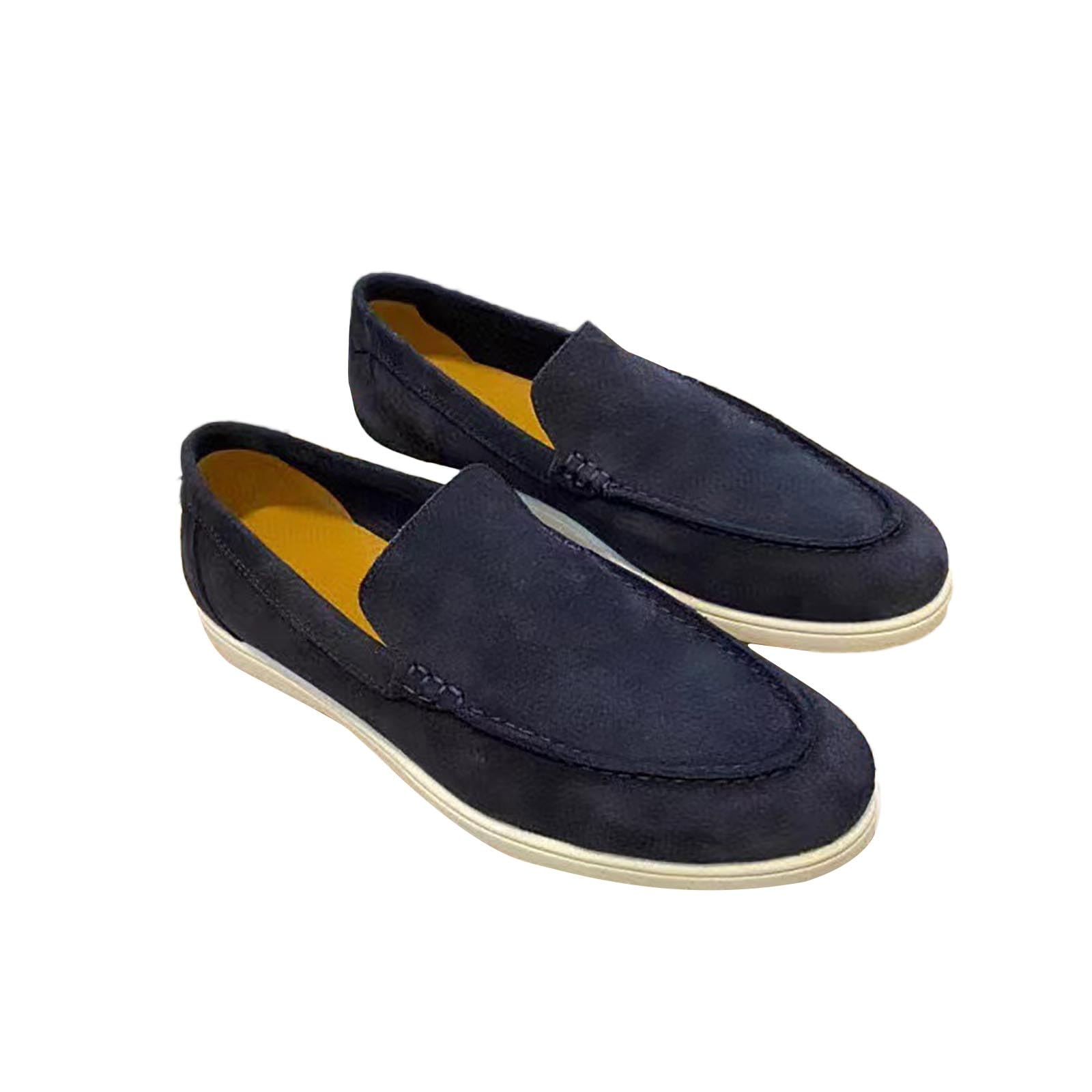 riou Mocasines sin Cordones para Hombre Slip On Zapatos Casuales para Conducir Ultra Ligeros Cómodos Plano Zapatos de Vestir Zapatillas de Conducción Malla Transpirable for Caminar 48