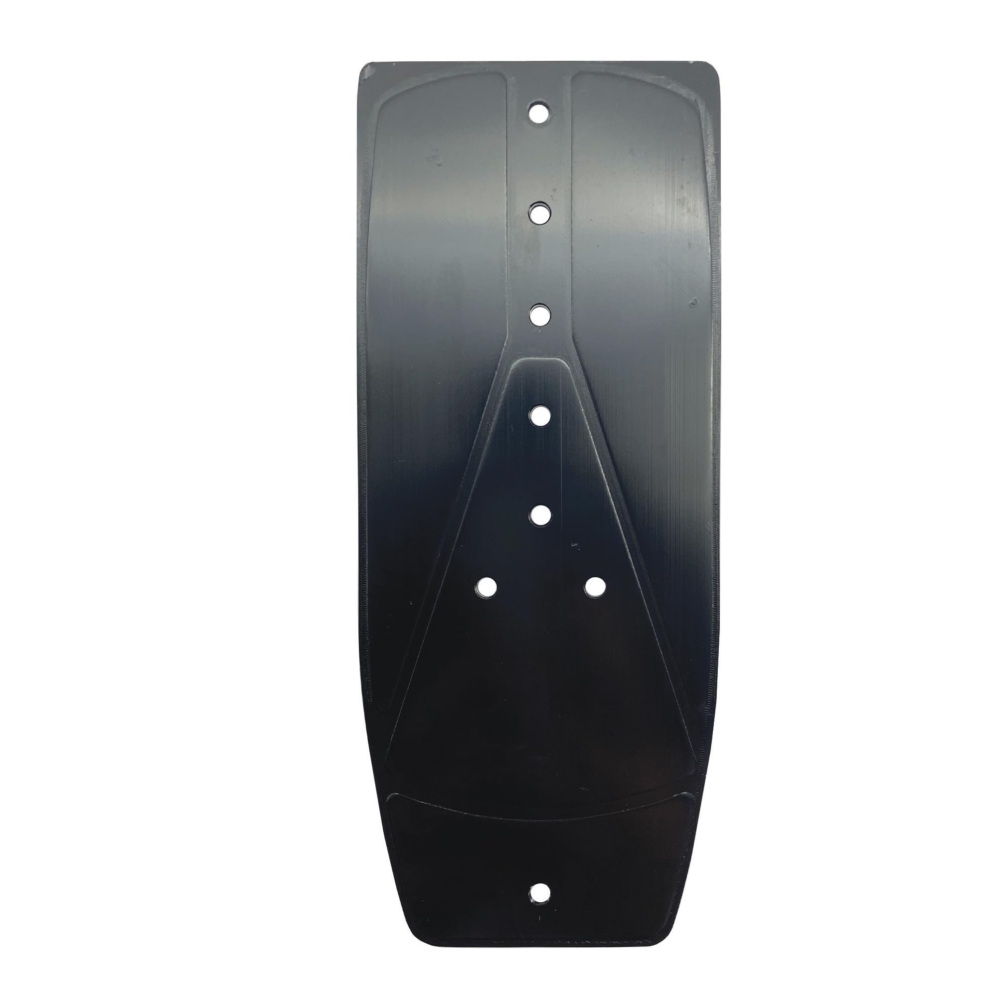 Simoni Racing 820CL Pedana Poggiapiede Universale, pedana antiscivolo per Auto, in Alluminio Nero e Carbon Look