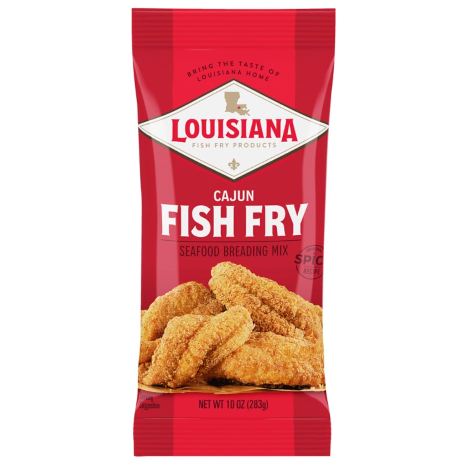 Louisiana Cajun Fish Fry Seasoning Mix, 10 Ounce (Pack of 12)