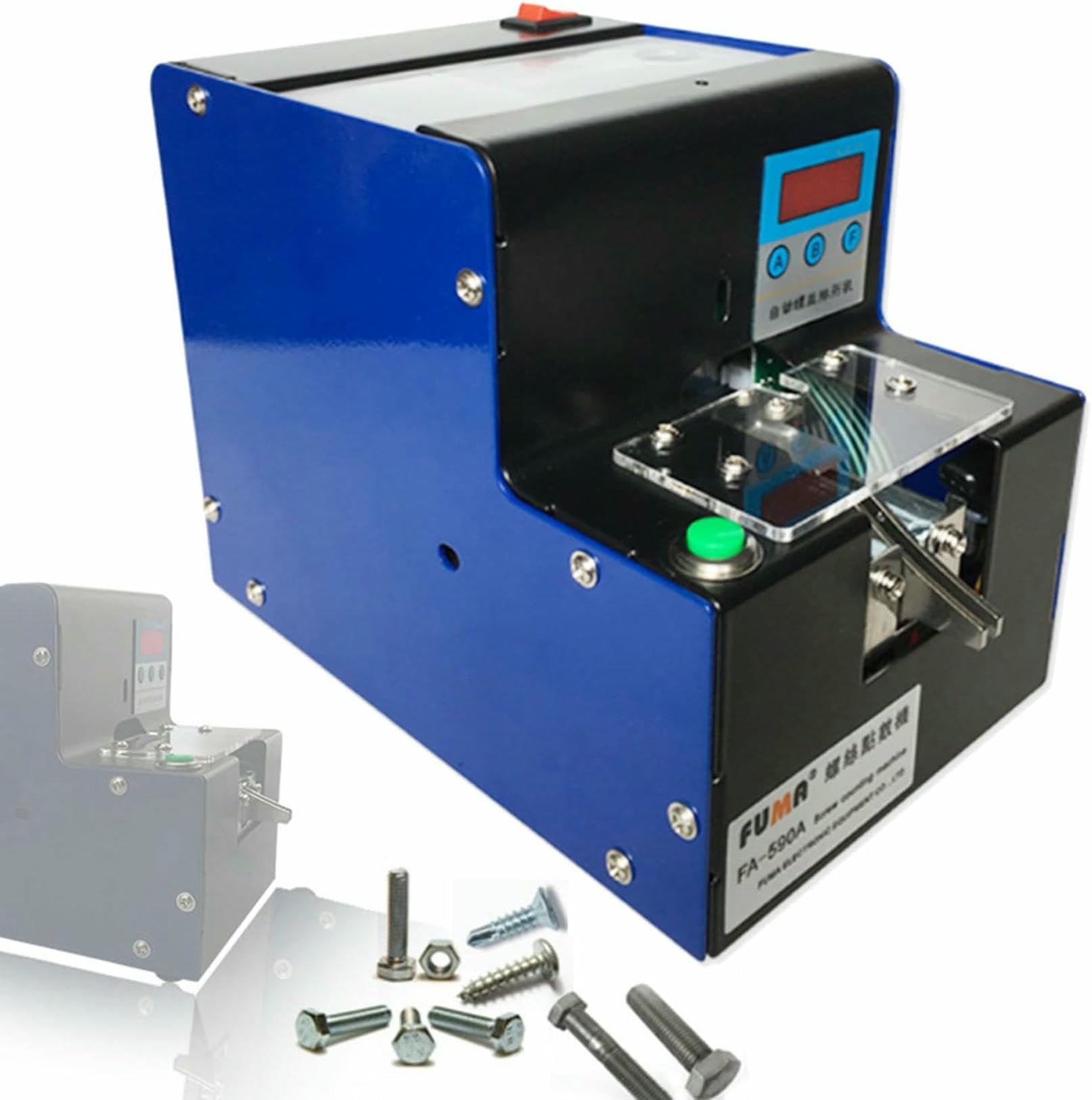 Máquina automática de conteo de tornillos para tornillos M1.0-M5.0, equipo industrial con pista ajustable y alimentador para línea de montaje