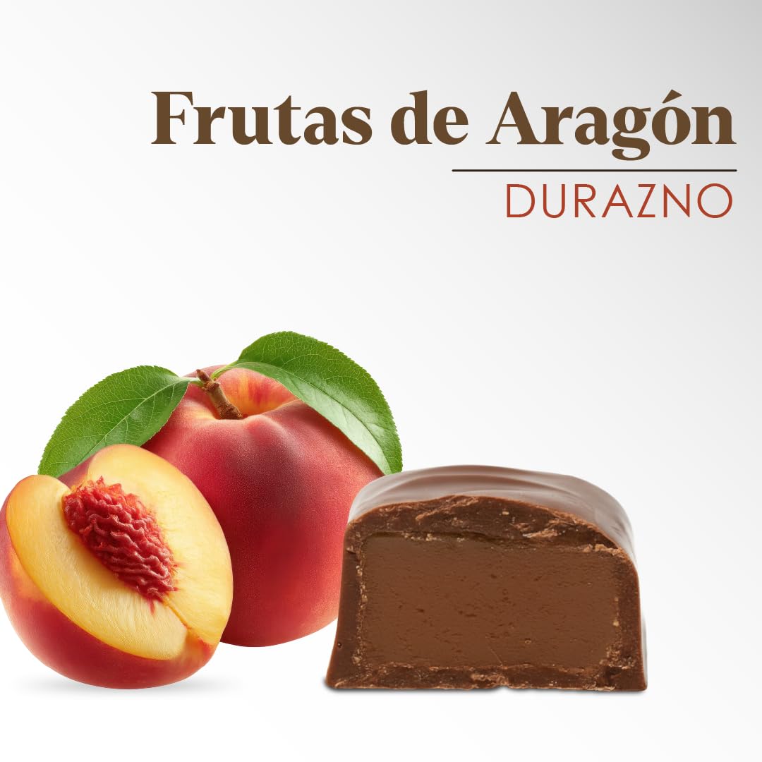 LAPASION - Frutas de Aragón con chocolate | Frutas cubiertas con chocolate | cestas para regalar | Surtidos de Chocolates |fruta confitada | 250g x 2 cestos