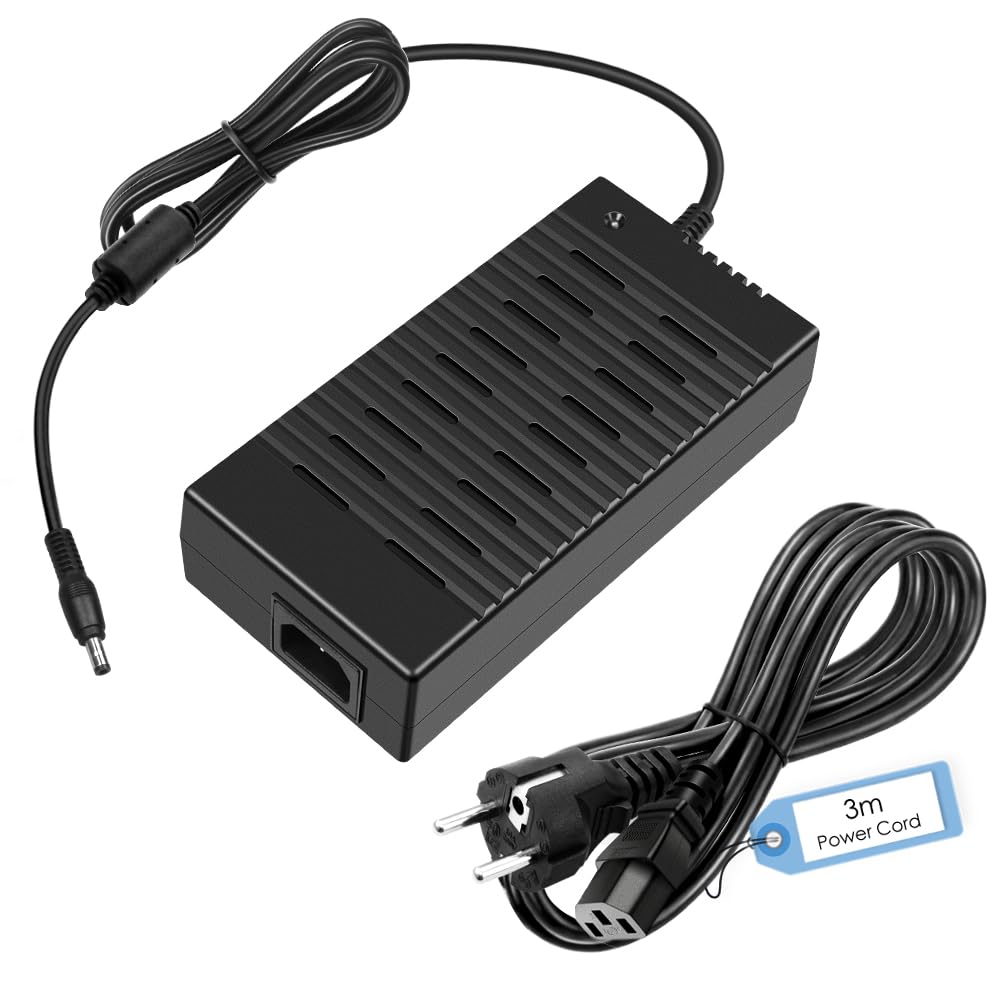 SHNITPWR Netzteil 12V 15A 180W AC/DC Adapter 100-240V 50-60HZ 12 Volt 12A 10A Netzadapter Steckernetzteil 12V mit 3M Netzkabel für LED-Streifenlicht 3D-Drucker DVD TV Kamerasystem