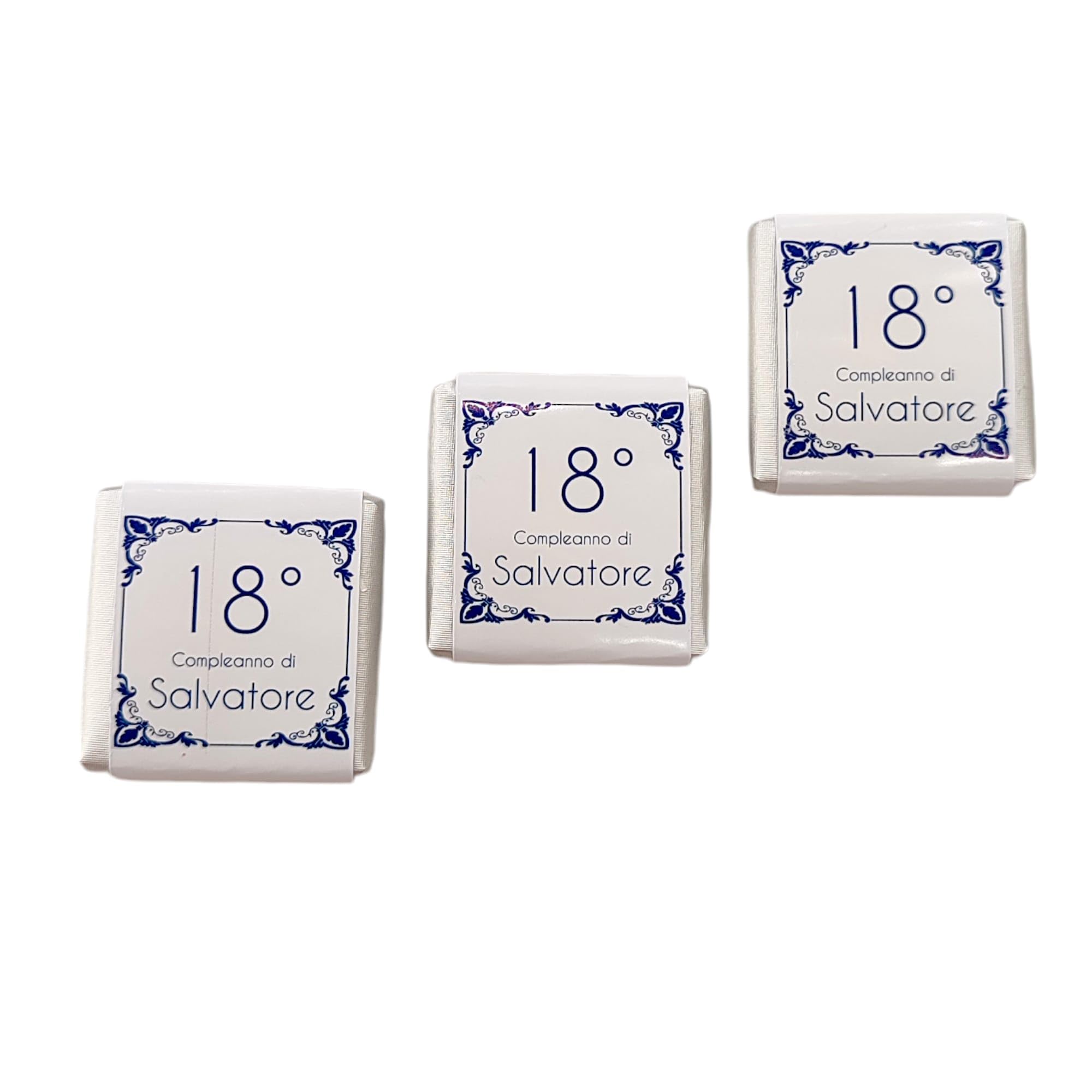 KIT 50 CIOCCOLATINI PERSONALIZZATI | CIOCCOLATINI NATALE | SEGNAPOSTO CIOCCOLATINI PERSONALIZZABILI 18 ANNI | CIOCCOLATINI PERSONALIZZATI NOME | CIOCCOLATINI PERSONALIZZATI NASCITA | SAN VALENTINO