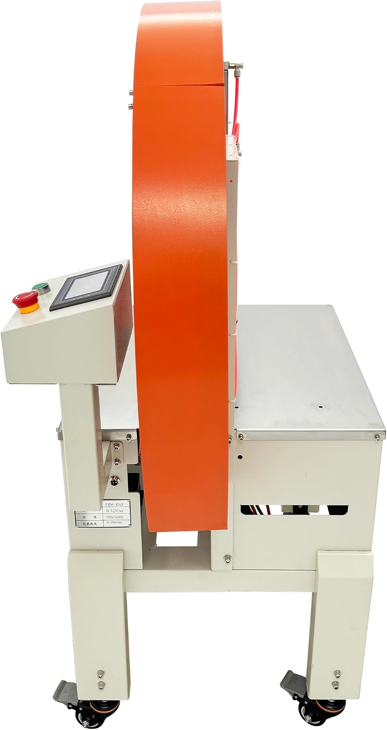 INTSUPERMAI Commercial Semi-Auto Cross I-Type Tape Sealer Machine Carton Case Sealer for E-Commerce Logistics - PLC-Controlled Adjustable Industrial Packaging Machine with Pneumatic Precision 110V