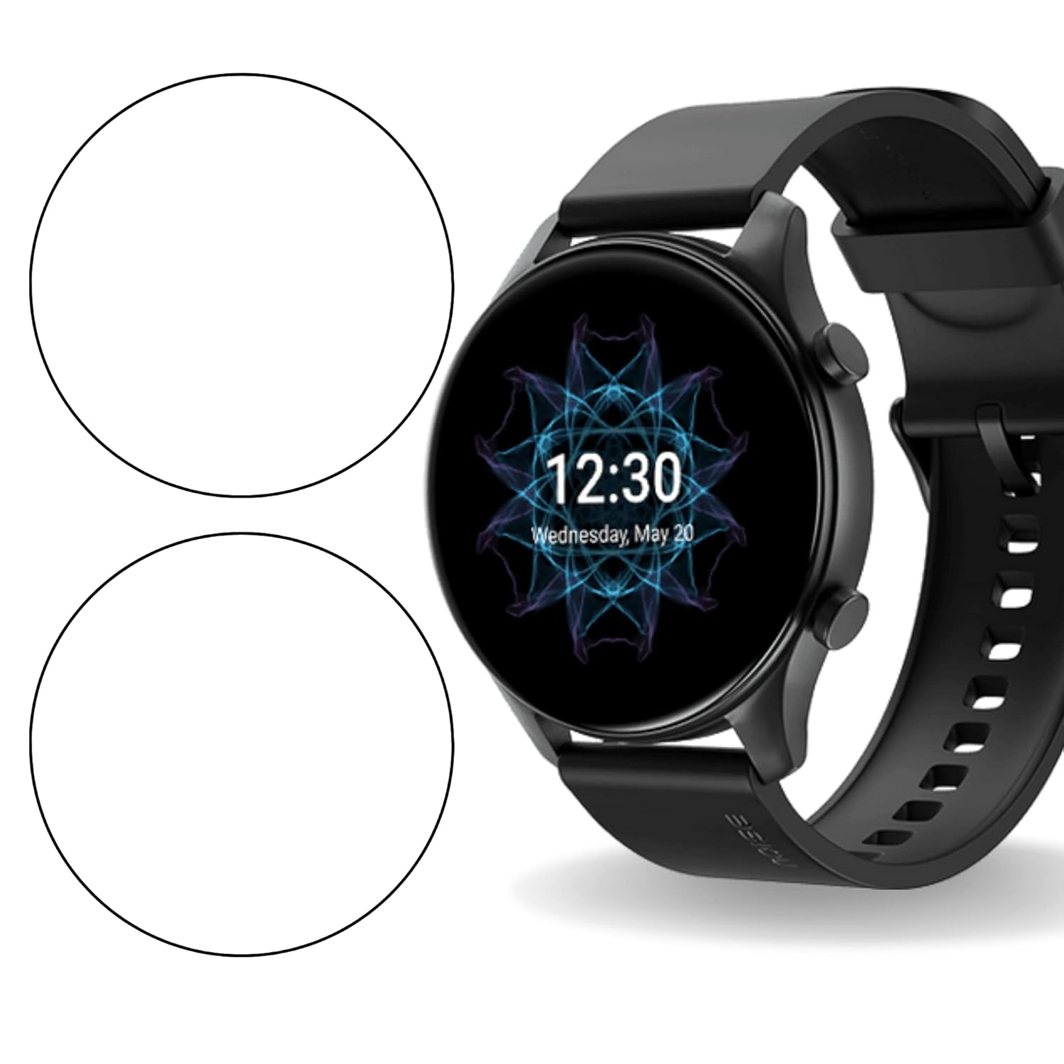 HELLOSCREEN 9H Unbreakable Tempered Glass Screen Protector For NOISEFIT