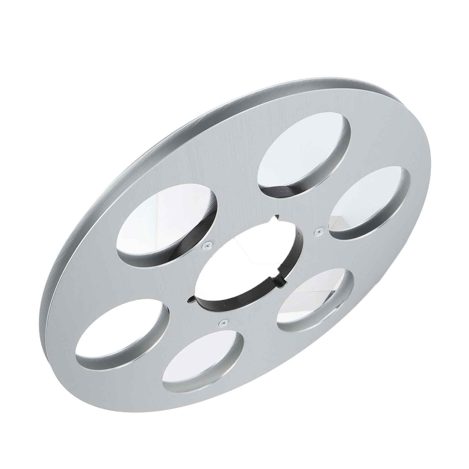 EMUKOEP Leere Bandspule, 10,5 Zoll Aluminiumlegierung (Silber)