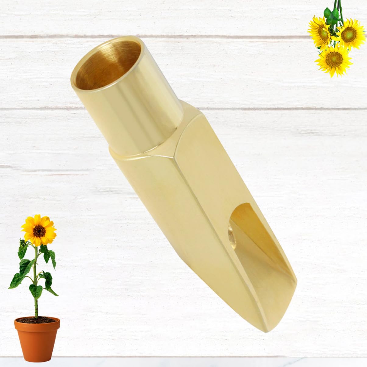 1pezzi Testa Sax Soprano Metallo Con Accessori Per Saxofono Suono Cristallino e Comfort Ottimale