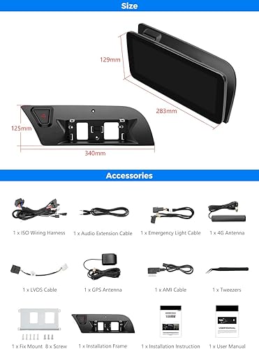 Miniatura 7 de Android 13 CarPlay para Audi A4 B8 A5 2009-2016 MMI High CD Changer GPS Car Multimedia Player Navegación Auto Radio Estéreo DSP WiFi Netlifx.