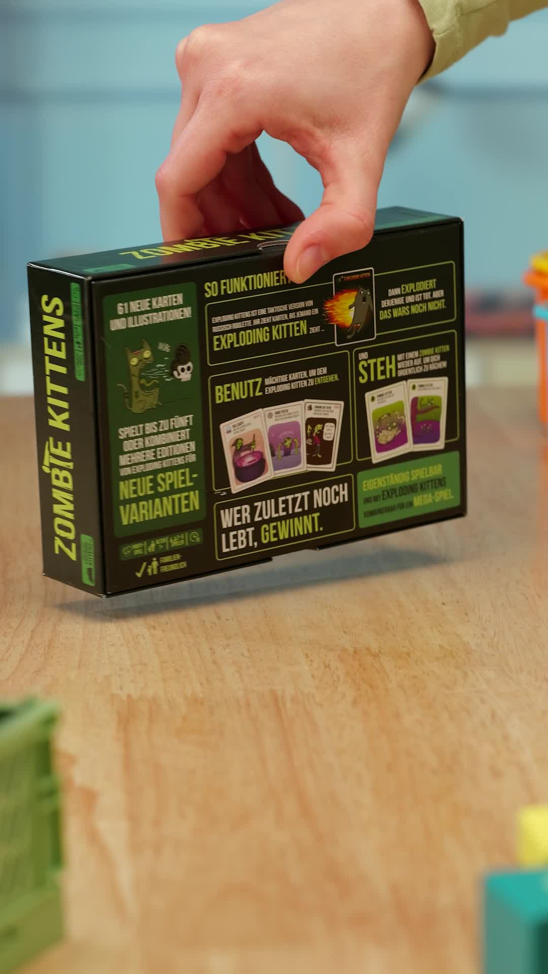 Asmodee Exploding Kittens Zombie Kittens Party Game Card Game 2-5