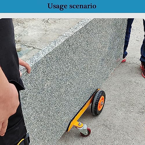 Carro de mudanza de muebles resistente, capacidad de 660 libras, para transportar materiales de lámina, vidrio y marcos de puertas