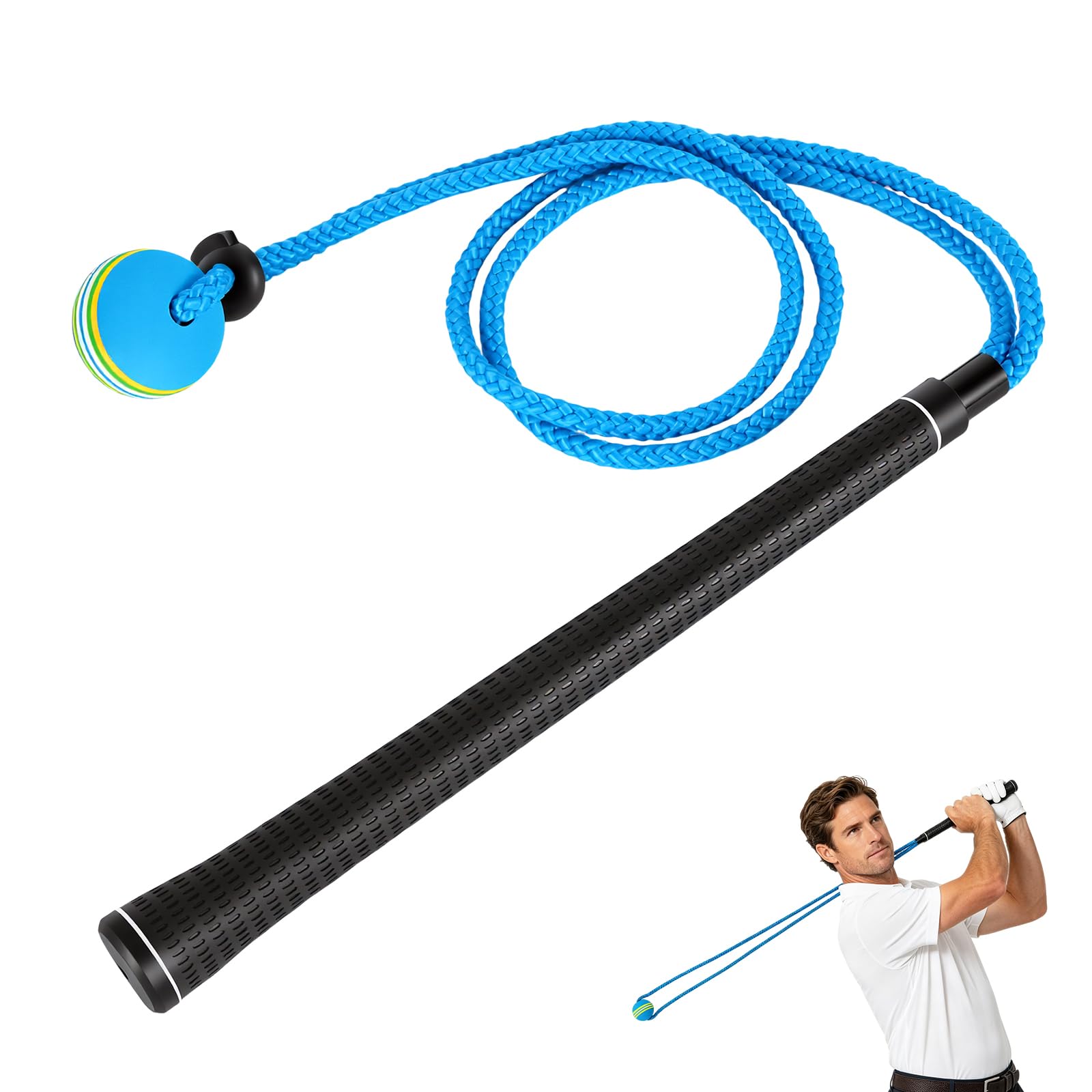 Golf Swing Trainer, Einziehbar Golf Schwungtrainer, Golf Trainingshilfen | Golf Swing Trainer für Innenräume & Outdoor Übung, Golf Training Geschenk für Männer Frauen Profi Golf Swing Trainer Aid
