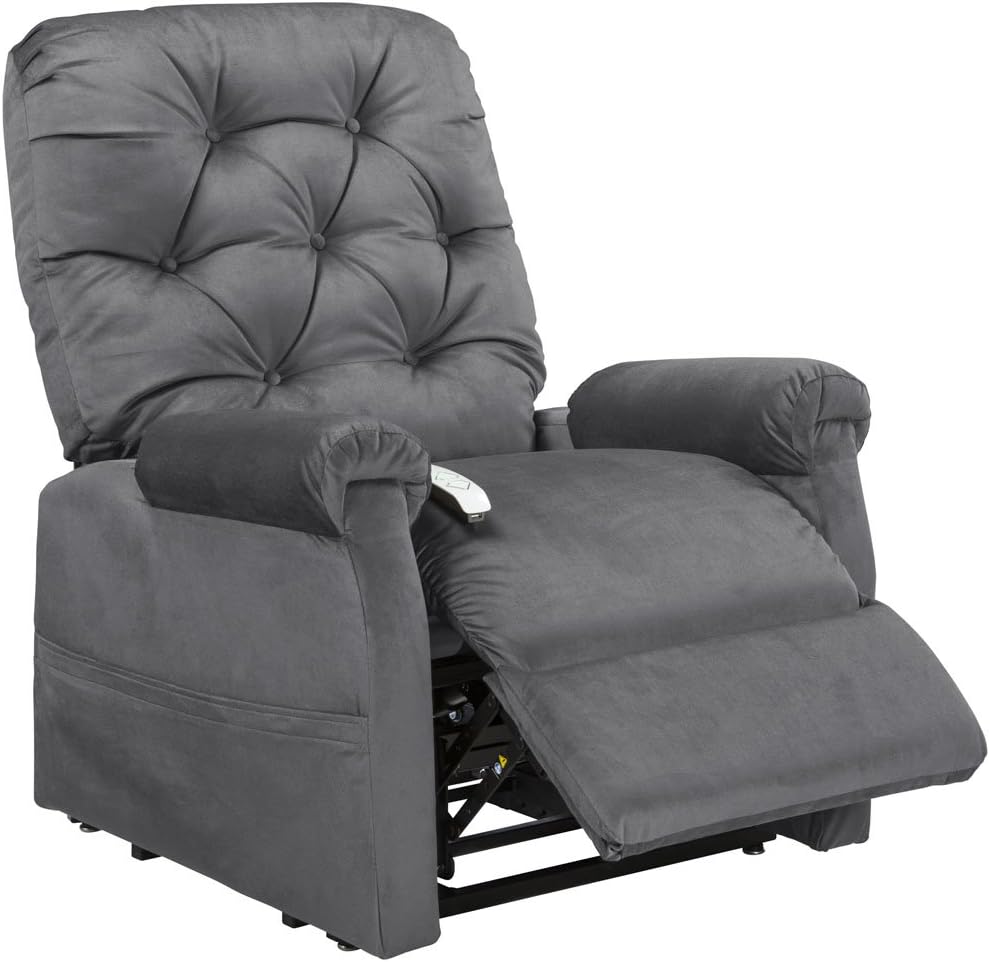 Mega Motion Classica Power Lift Chair Recliner- Charcoal (Curbside Delivery) : Home & Kitchen