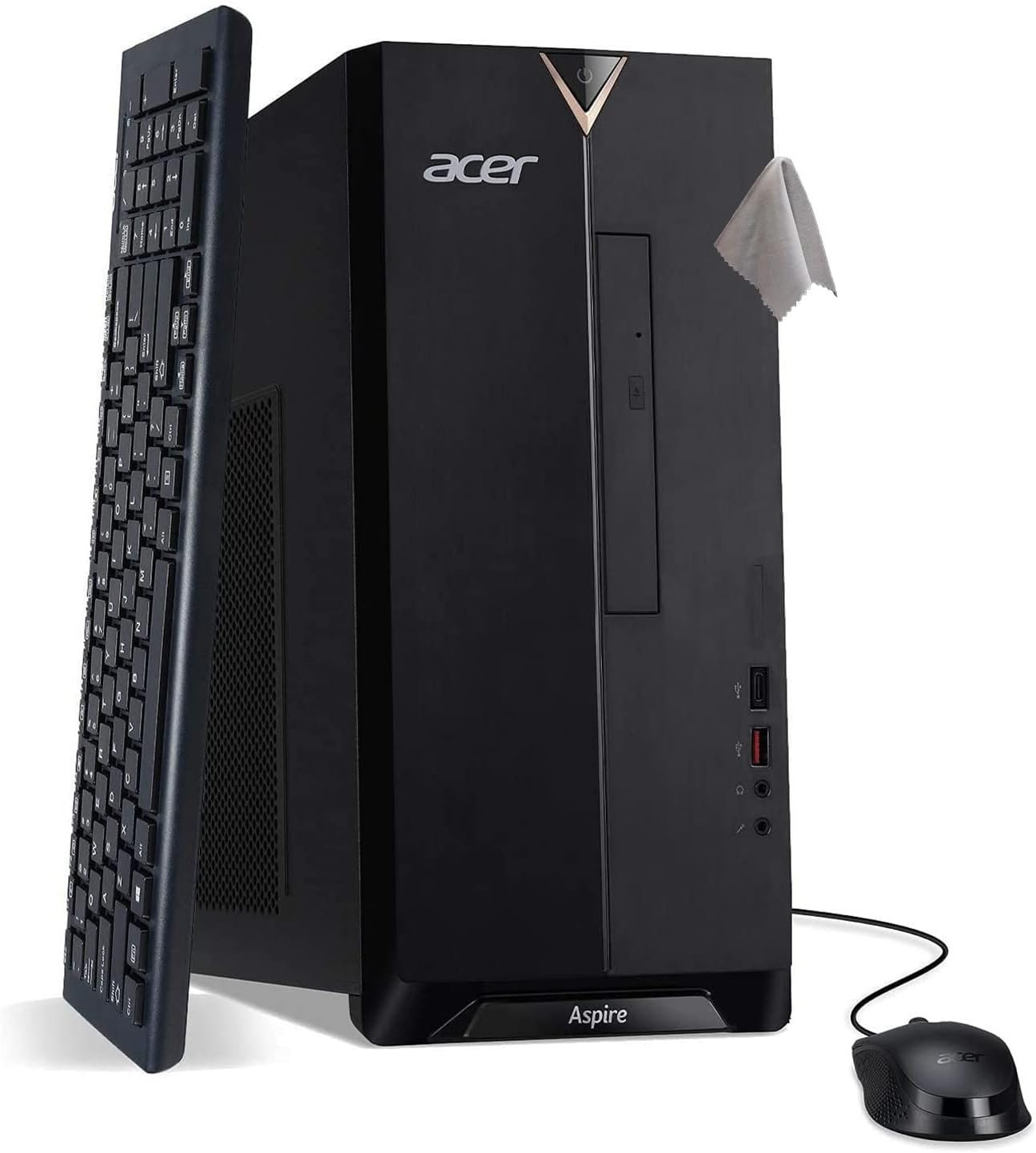Acer Aspire Desktop PC, 10th Gen Intel Core i5-10400(6 Core, Up to 4.3GHz,Beat i7 8700), 16GB 2666MHz RAM, 512GB NVMe SSD + 1TB HDD, 8X DVD, Wi-Fi 6, Bluetooth 5, Windows 11,ARIMOOZ