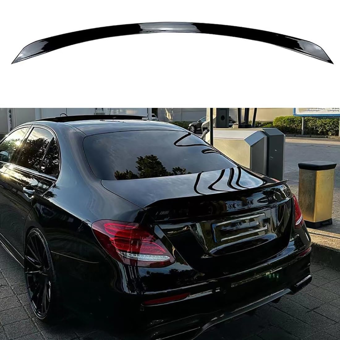 ZDDYUU Car Rear Spoiler Wing for Mercedes Benz E Class W213 E200 E260 E300 2016-2020, Rear Trunk Boot Lip Spoiler Tail Wing Hatchback Spoiler Wing Body Kits Car Accessories
