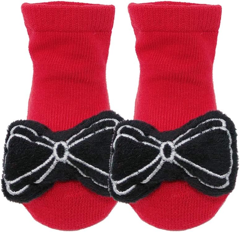 allydrew Newborn 3D Booty Slipper 3D Non-Skid Socks Cartoon Booties (Set of 6)