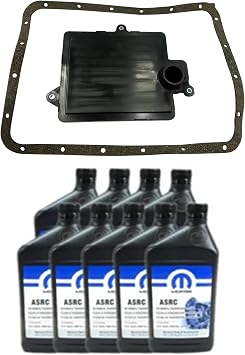6.7L HO AISIN AS68RC Transmission Service Kit & Fluid & Cork Rubber Gasket Compatible with 2007.5-2012 6.7L Cummins 2500/3500/ 4500/5500 | Replaces 68224232AA, 68214914AA, 9 5189966AD 5189966AE