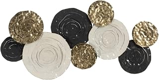 BigBuy Home Wanddekoration, Schwarz, Gold, Eisen, 117,5 x 8,3 x 59,7 cm