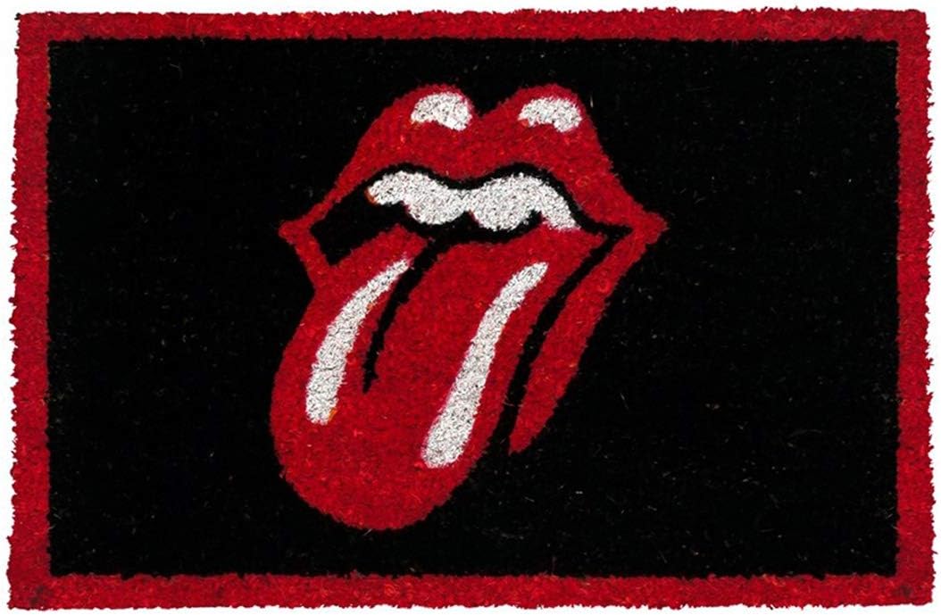 Rolling Stones Lips Door Mat, Coir, Multi-Colour, 60 x 40 x 1.5 cm