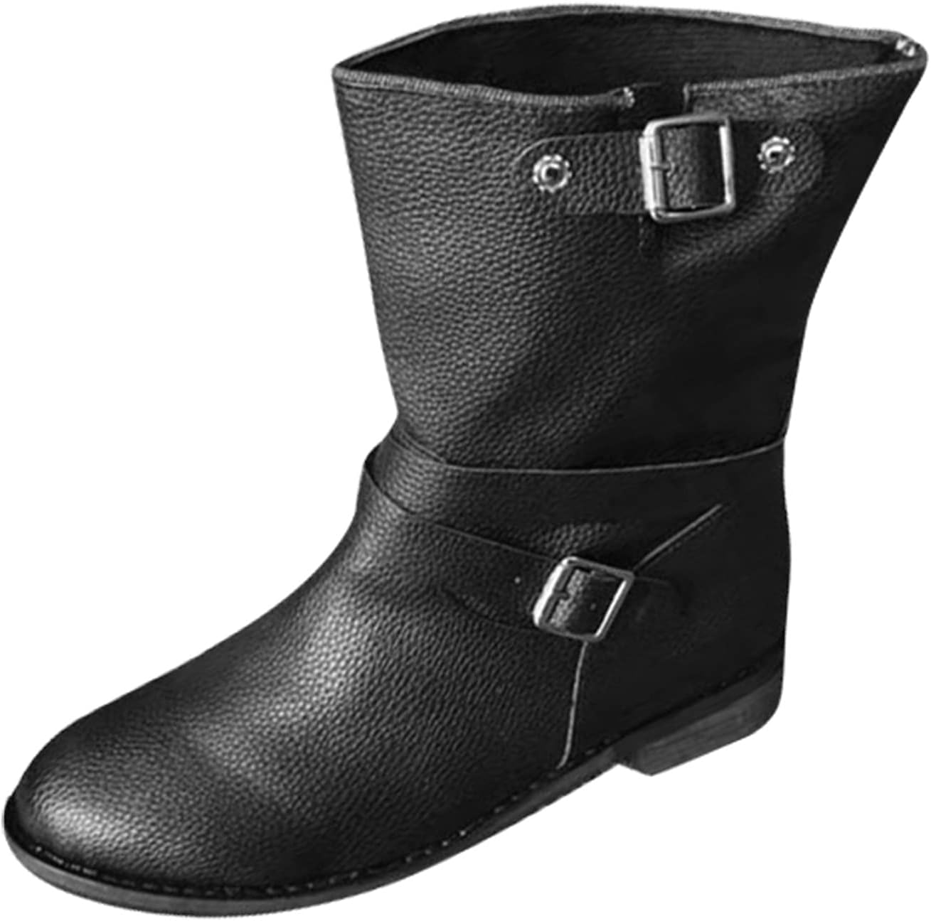 Winter Boots for Women Uk Wide Fit Fashion Ankle Boots for Ladies Lightweight Flat Heel Pointed Toe Short Boots Chelsea Booties Waterproof Rain Boots Stylish Classic Shoes for Adults