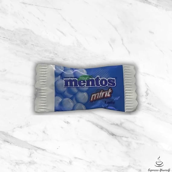 100 Mentos Individually Wrapped Chewy Pillow Mints – Bulk Catering Sweets for Coffee Shops, Restaurants & Offices, Refreshing Mint Sweets Multipack, Individually Wrapped Mints for Sharing