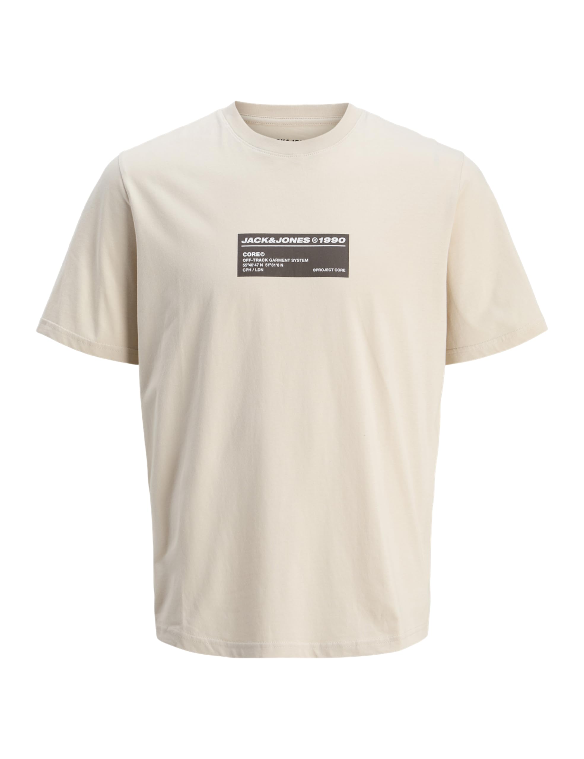 JACK&JONES JCOTERRAIN Tee SS Crew Neck FST, Moonbeam, S