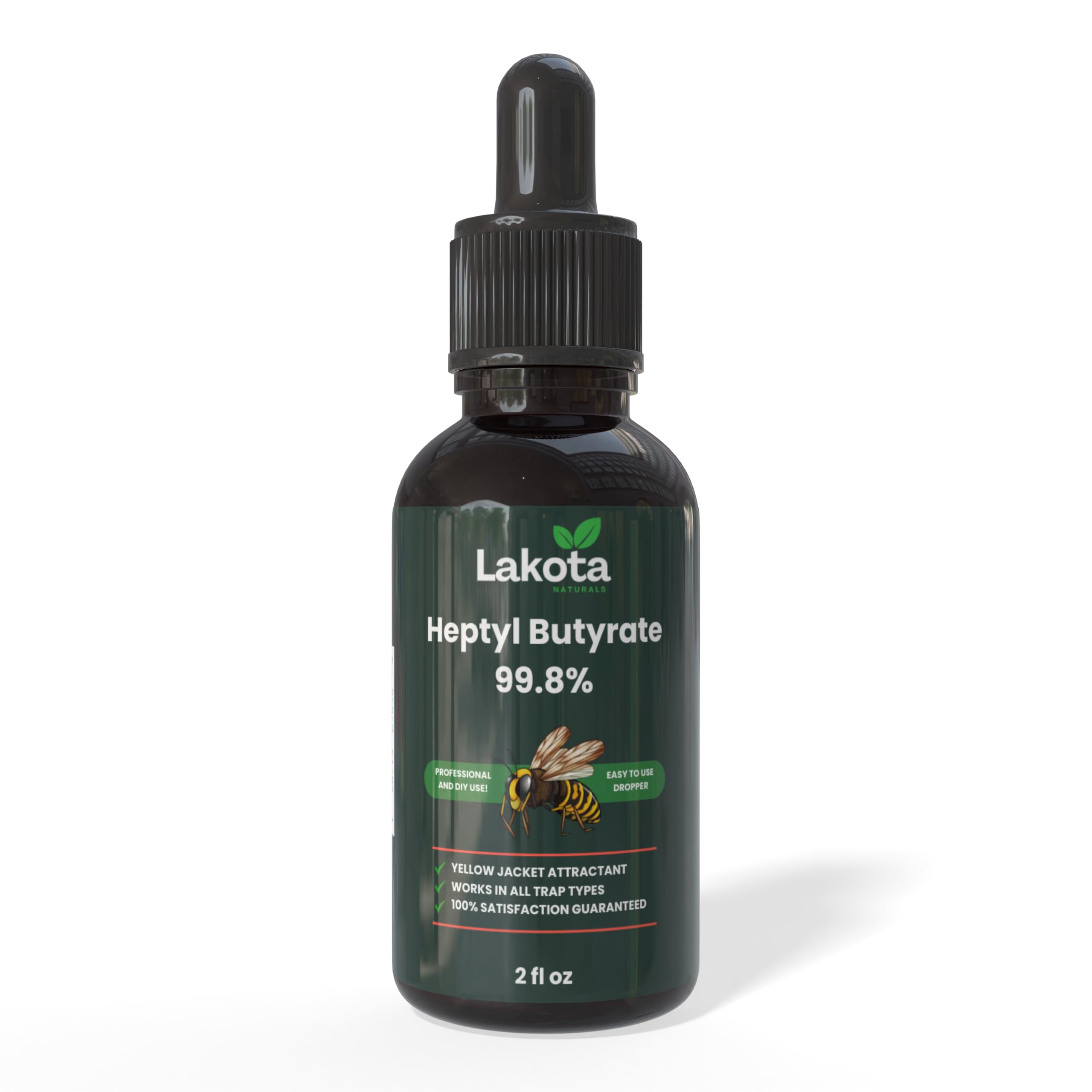 Lakota Naturals Heptyl Butyrate 99.8% Bulk 2oz Refill for Wasp and Yellow Jacket