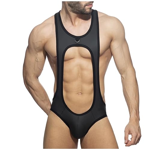 Starsouce Mens Jockstrap Bodysuit One-pieces Thong G-string Leotard Harness Wrestling Singlet