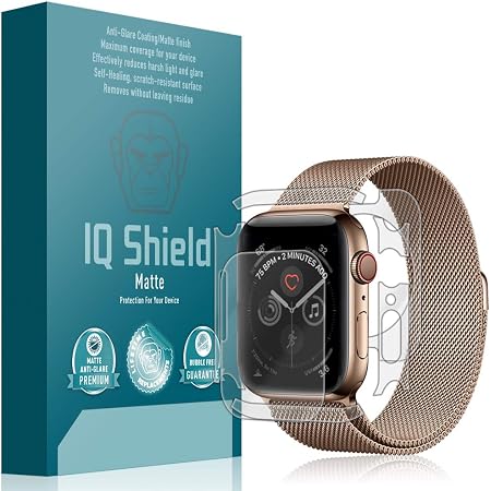 Amazon.com: Apple Watch Series 4 Protector de visualización (paquete de 6),  iQ escudo mate cobertura completa Protector de visualización antirreflejos para  Apple Watch Series 4 () sin burbujas película : Celulares y Accesorios
