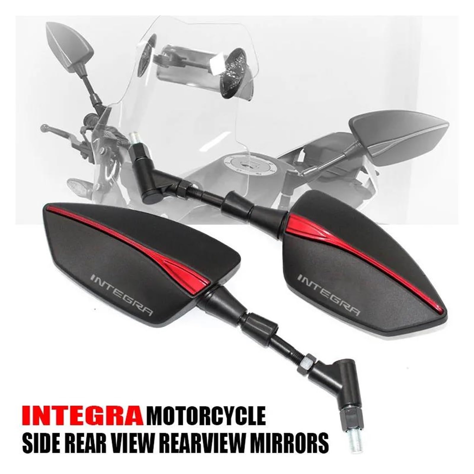 Rétroviseurs Latéraux Moto Pour Integra 750 700 Integra750(Titanium2)