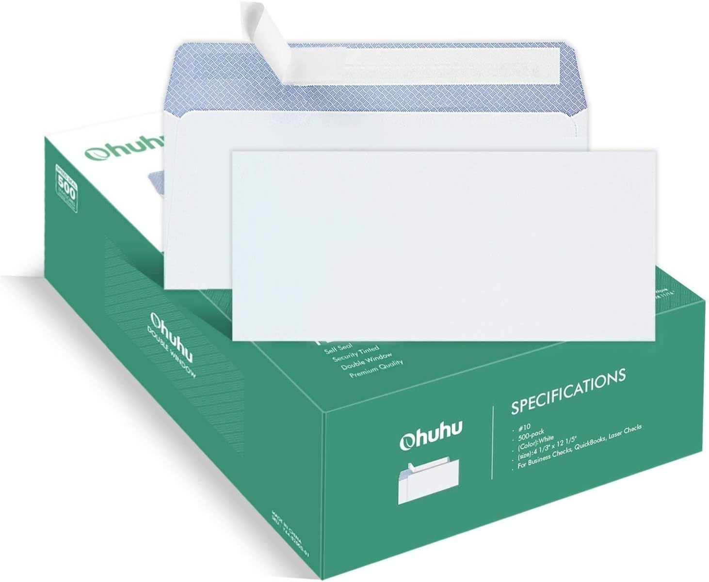 Ohuhu 50010 Envelopes SELF SEAL Business Envelope