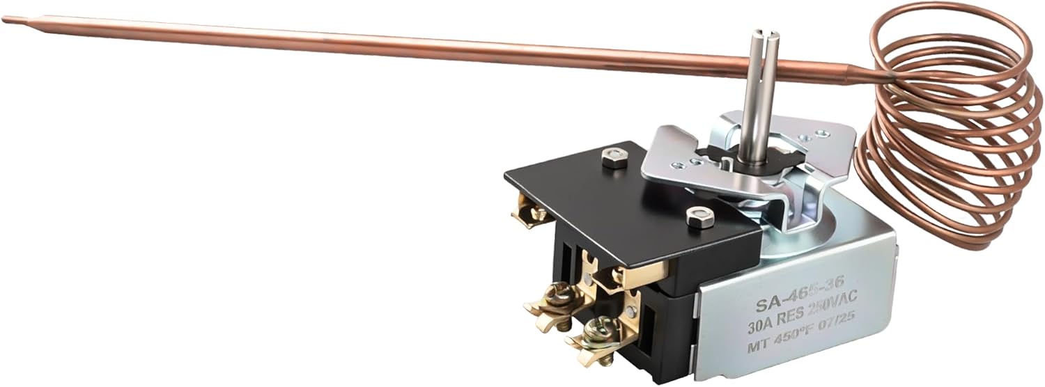 SA-465-36 Electric Griddle Thermostat, Compatible with Star Max Griddle 2T-Z5958 MFG 2T-Z5958 MFG Z5958 Thermostat Control Replacement for AllPoints 46-1368,Temp 100-450F