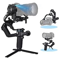 Feiyutech SCORP 2 (Ufficiale) Stabilizzatore Fotocamera a 3 Assi per Fotocamera Mirrorless, DSLR,Carico utile 2,5kg,con Tracker AI Integrato,Riprese Verticali Native e Maniglia di Sospensione Integrata