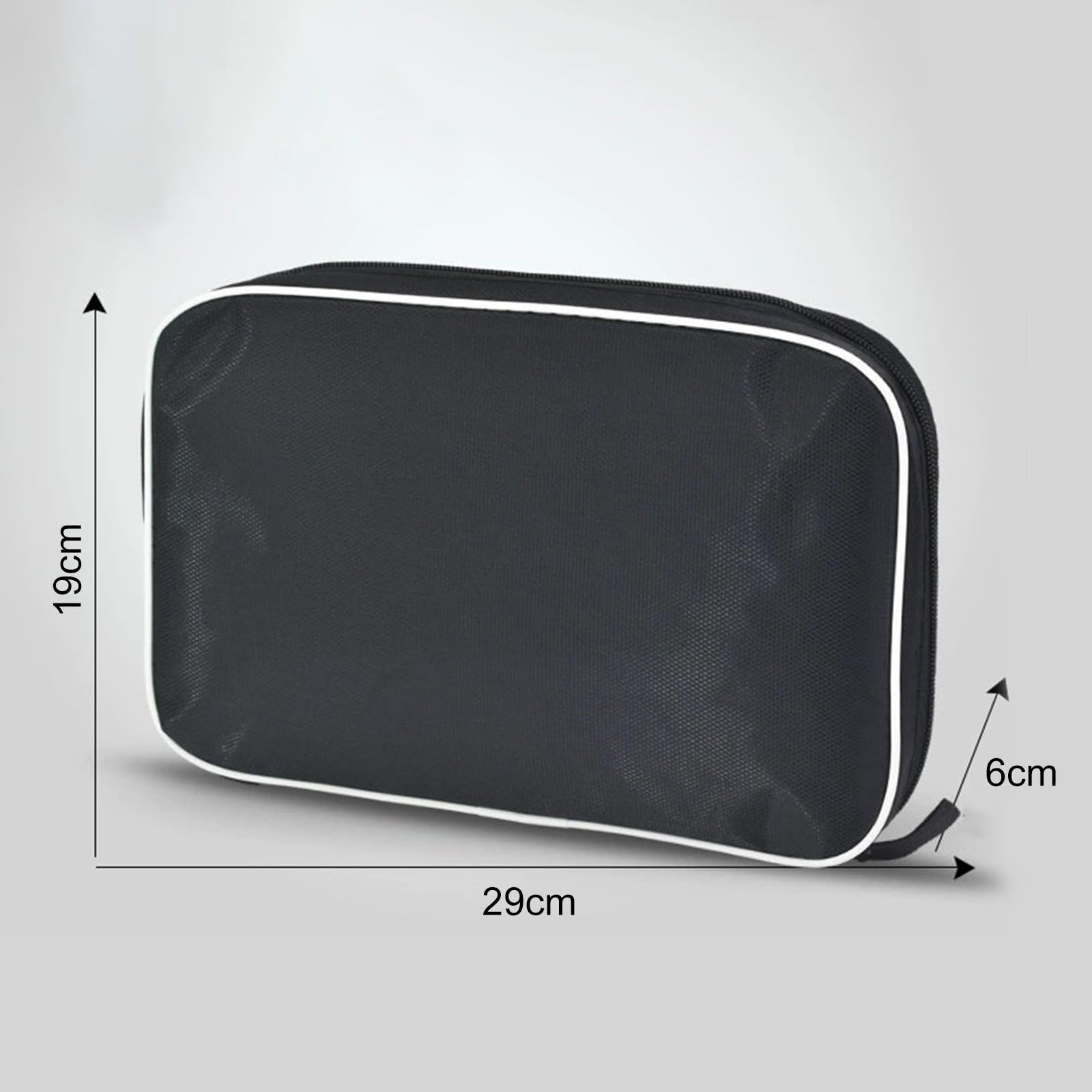 Bolsa de Tenis de Mesa para 2 Raquetas, Impermeable, Compartimiento para 3 Pelotas, 29 x 19 x 6 cm