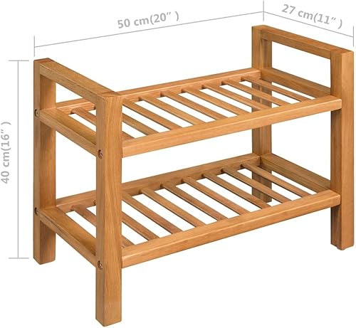 Miniatura 5 de CHARMMA Zapatero de madera, organizador apilable de zapatos para armario, entrada, estante de zapatos duradero, pasillo, soporte de zapatos, gran
