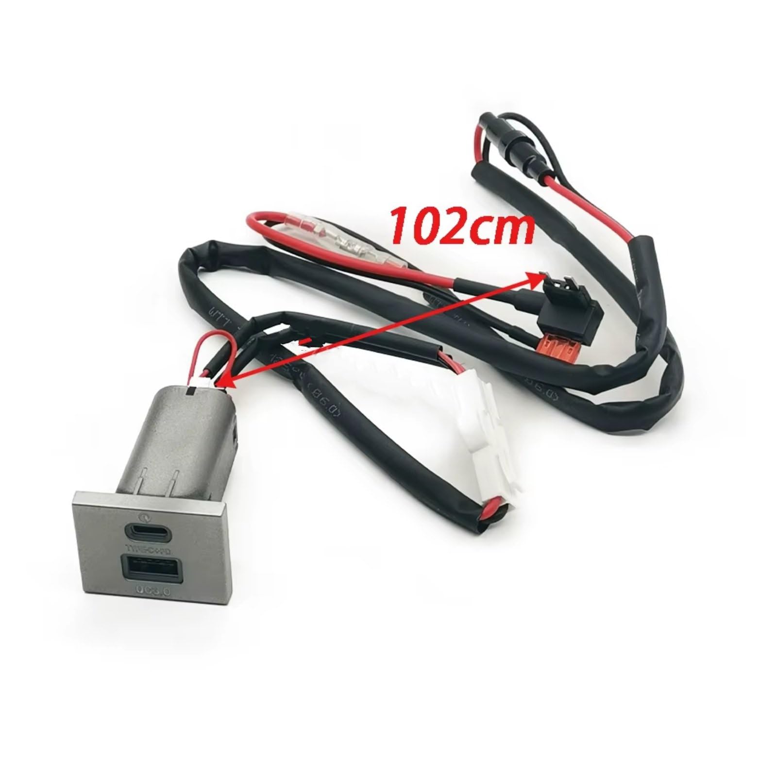 Enchufe USB De Consola Compatible Con Ford Para Focus 2 Para Mk2 2009-2011 12V 24V Coche QC3.0 Para Tipo C PD Salida Doble Enchufe Cargador Puerto USB