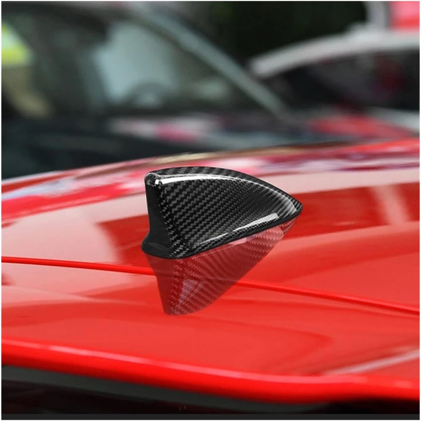 Car Antenna Roof Aerial Antenna Signal Shark Fin Cover Trim Sticker Compatible for Honda 10Th Generation/Civic Hatchback