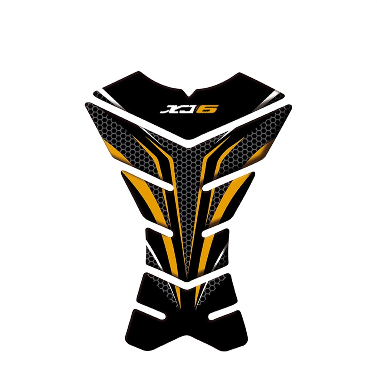 Motorcycle Tank Pad Racing Tankpad Sticker Fuel Fishbone Decals for Yamaha XJ6 Diversion Carbon-Look(Color1)