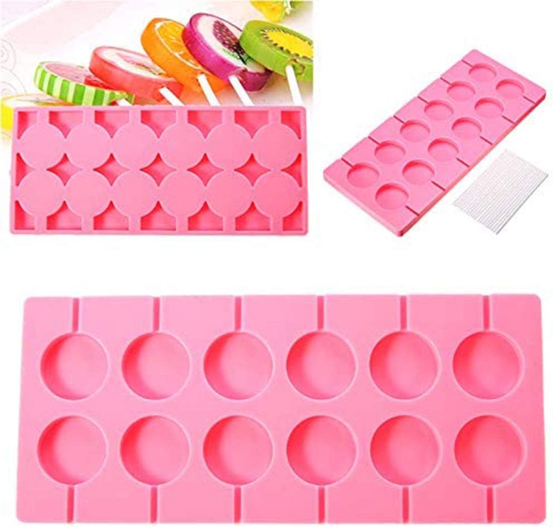 Antonki Cavities Big Lollipop Silicone Mold (Pink)