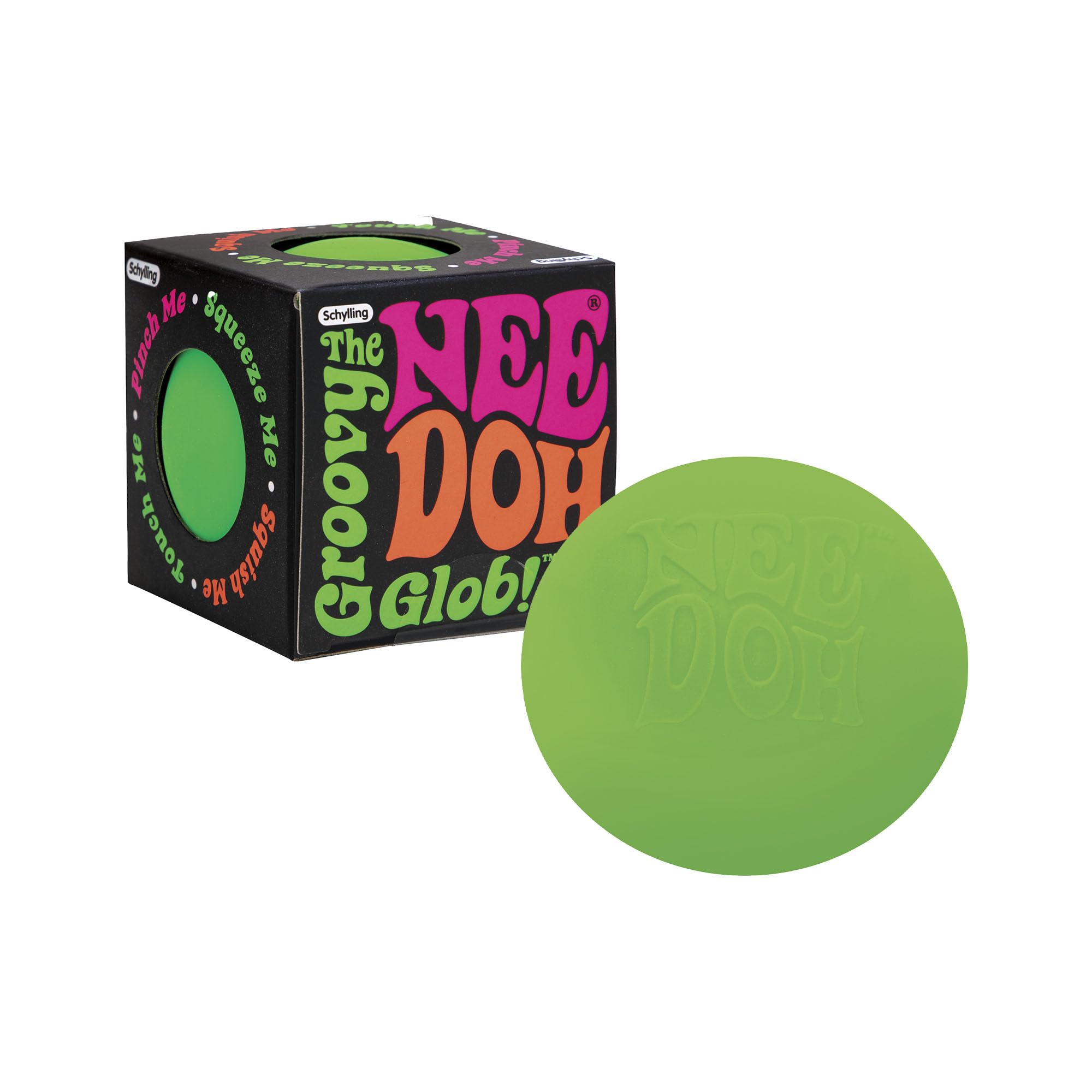 Schylling NeeDoh Original - Sensory Fidget Toy - Green - Ages 3 to Adult , 1 Count ( Pack of 1)