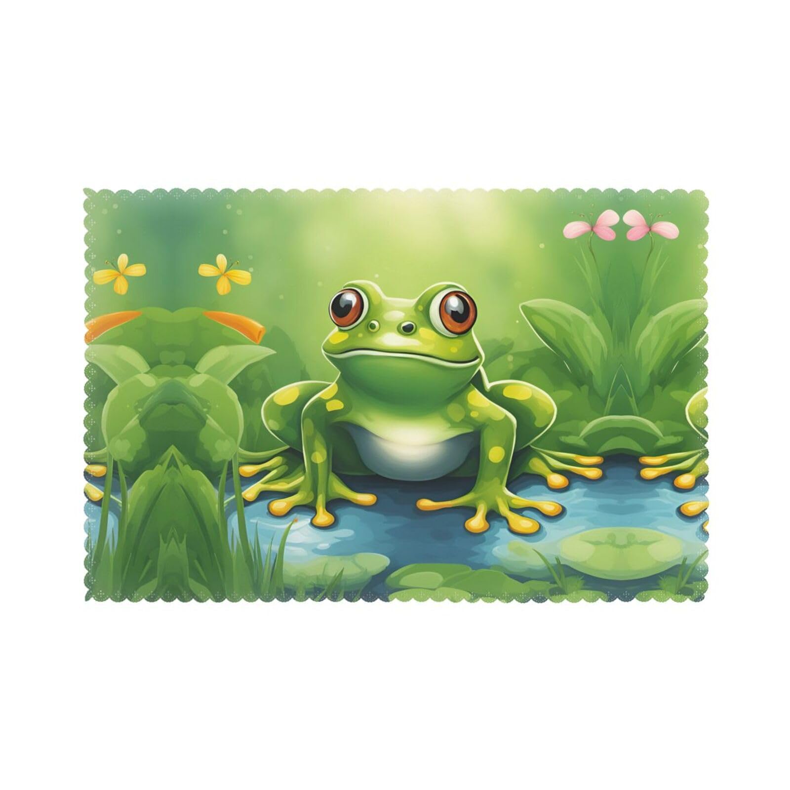 Set de table de Noël grenouille : le cadeau idéal et utile pour embellir la salle à manger