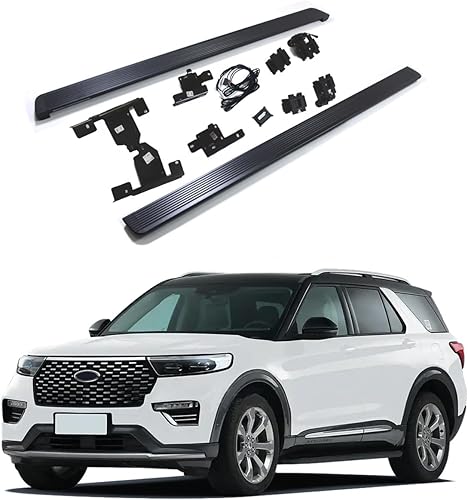 Estribo retráctil eléctrico Pasos laterales de potencia Barra de pie desplegable para Ford Explorer U502 U625