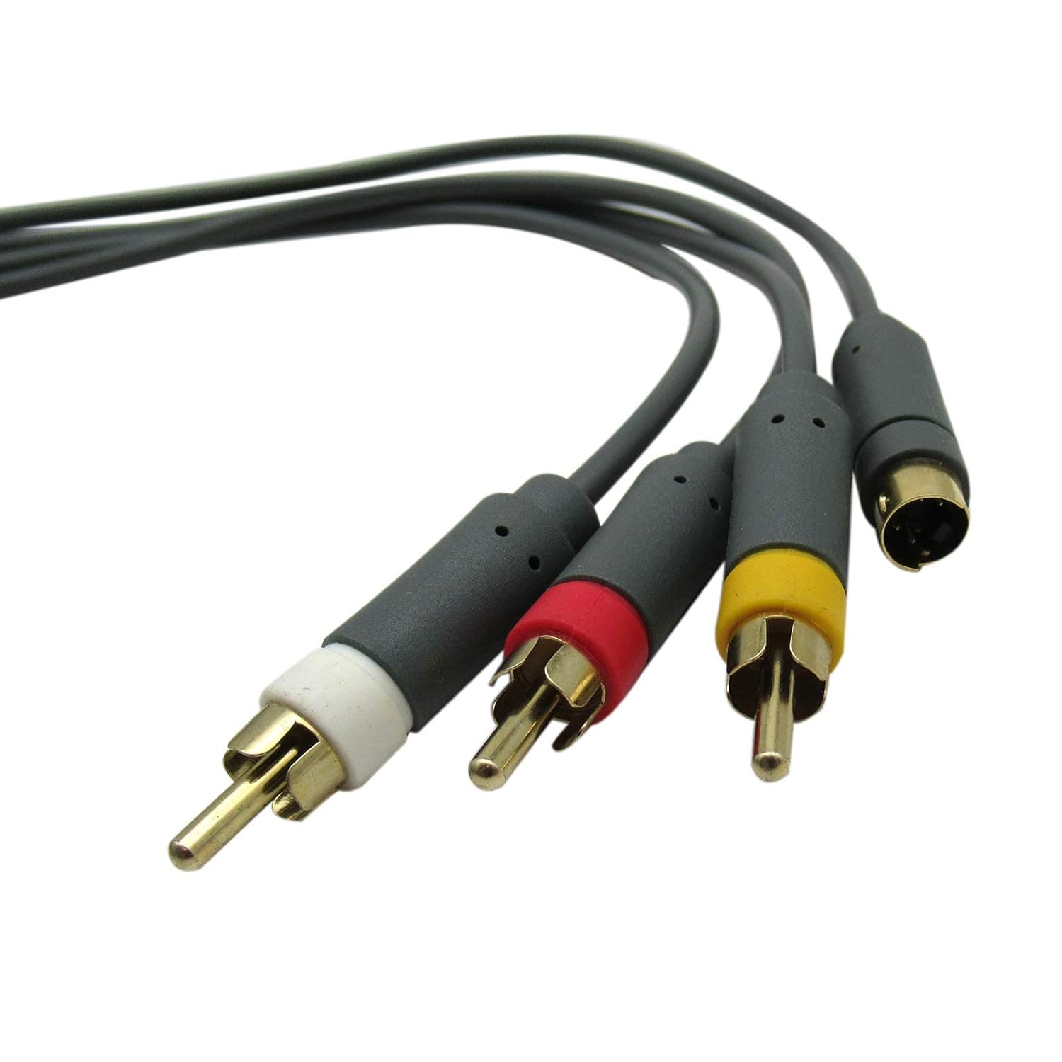 Part Game Accessories New S Video Composite AV RCA Cable Cord TV Game by RIUSE for Xbox 360