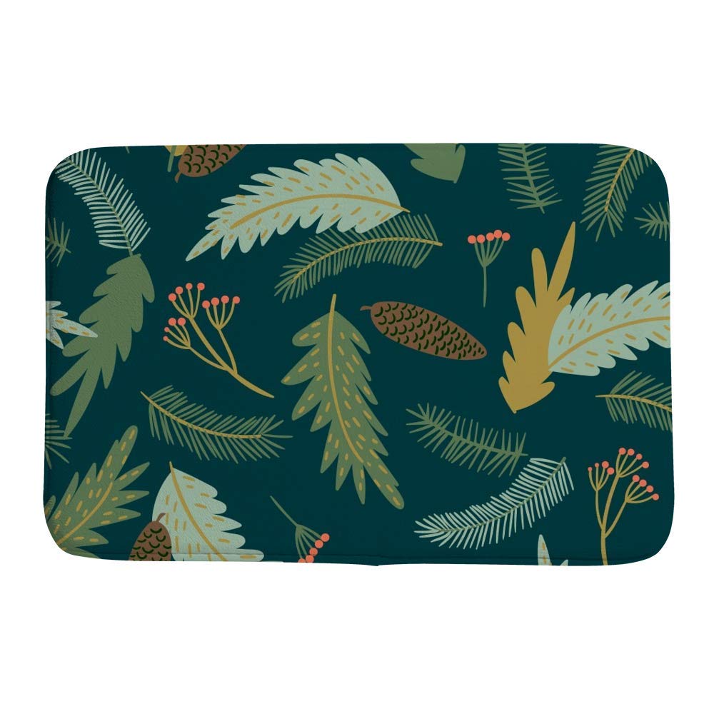 Tapis de douche antidérapant vert pour une salle de bain nature