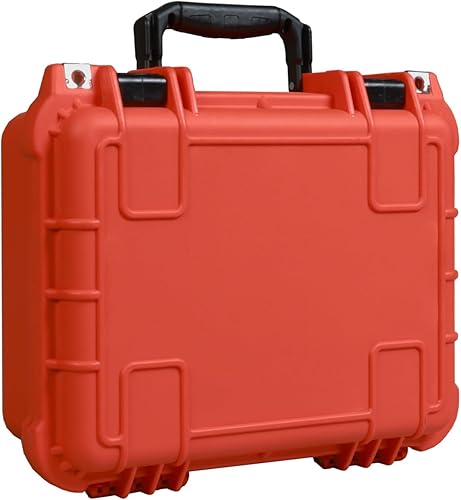Funda rígida de 14 x 11.5 x 6.5 pulgadas, funda protectora portátil impermeable para cámara con espuma personalizable, compatible con drones,