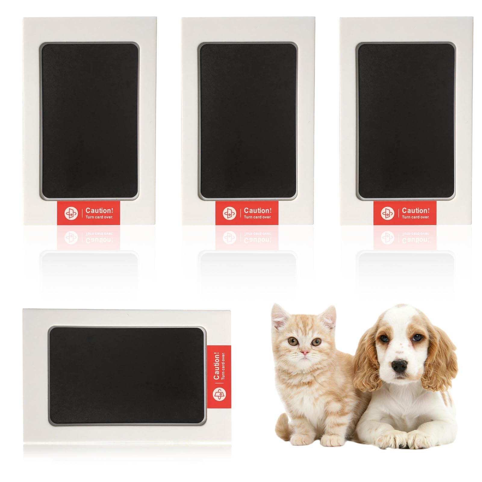 Kit Empreinte Chien Main Pied Bébé Chat Tampon Clean Touch pour Nouveau-Né et Animale Cadeau