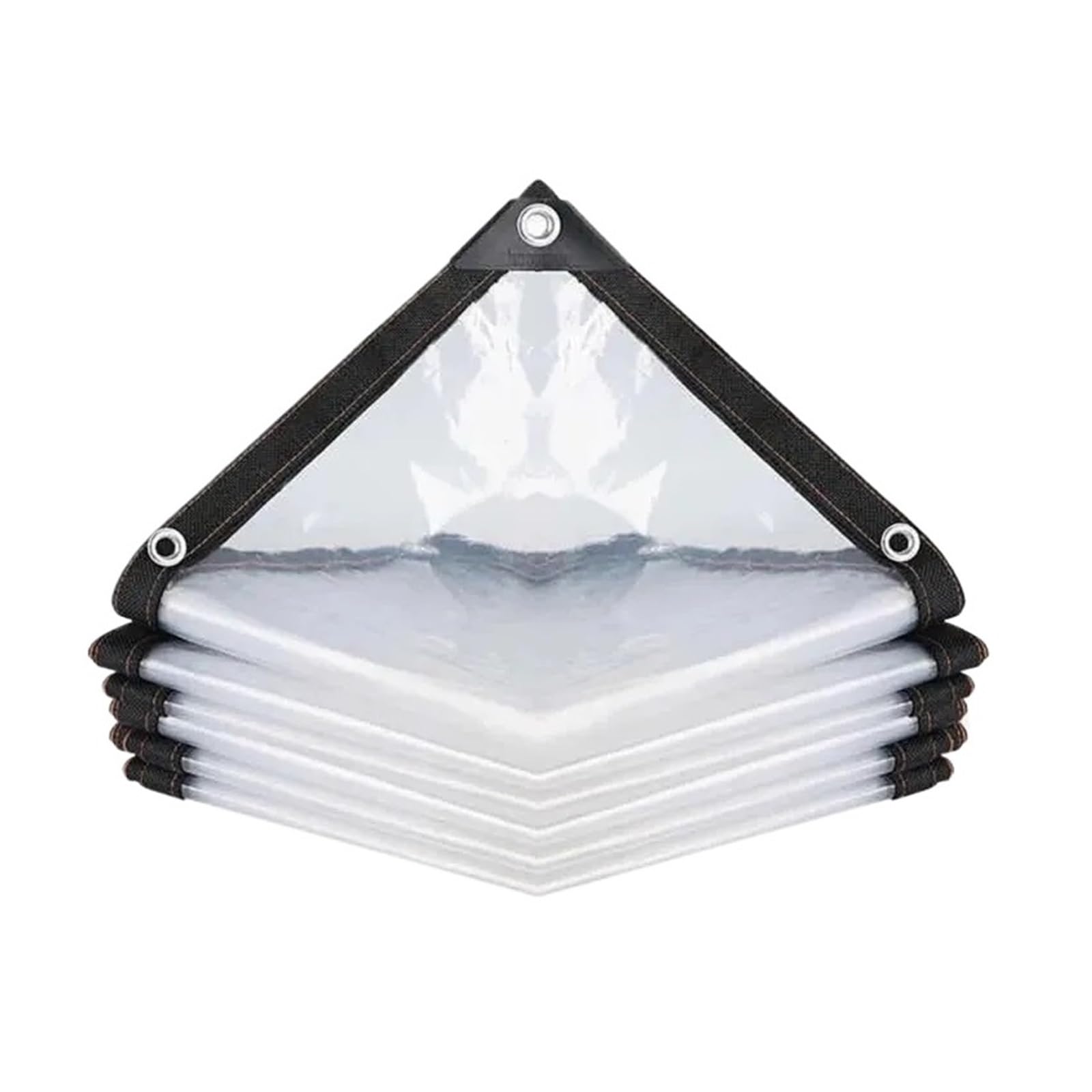 Thicken Transparent Waterproof Tarpaulin Garden Rainproof Clear Poly Tarp Plant Cover Insulation Shed Cloth with Grommets(300x400cm)