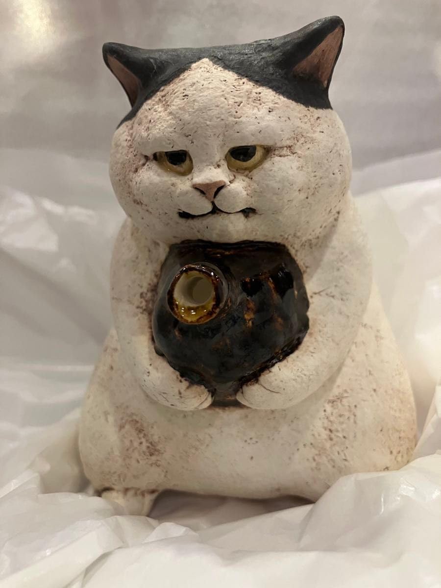 Amazon.co.jp: 白亜器 作家さん作品 陶器 徳利 レア 表情面白いです